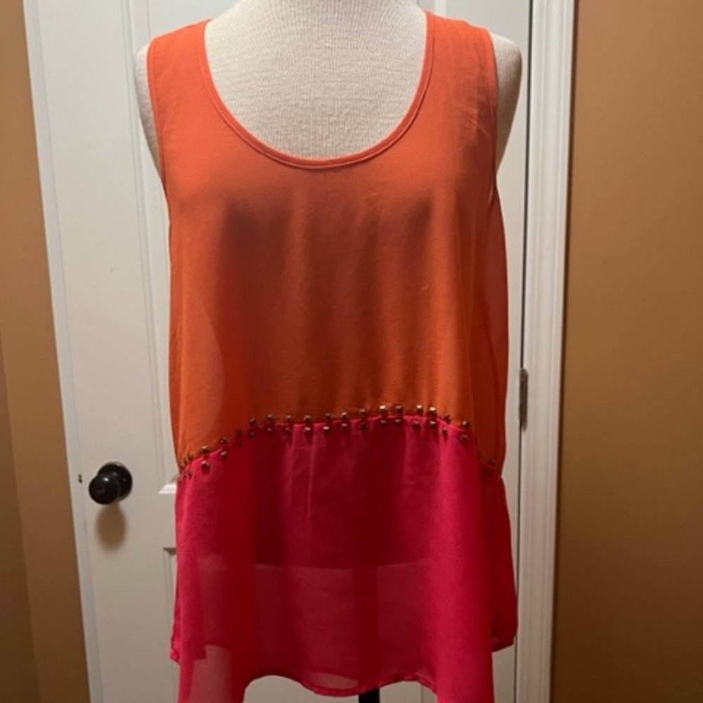 Dina Be Sheer Coral Tunic